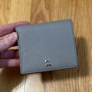 Kate Spade mini gray Leather Wallet